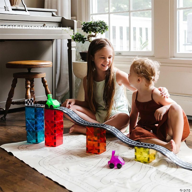 Architectural Toys | Magna-Tiles® Downhill Duo 40-Piece Magnetic Construction Set, The Original Magnetic Building Brand Architectural Toys Architectural Toys