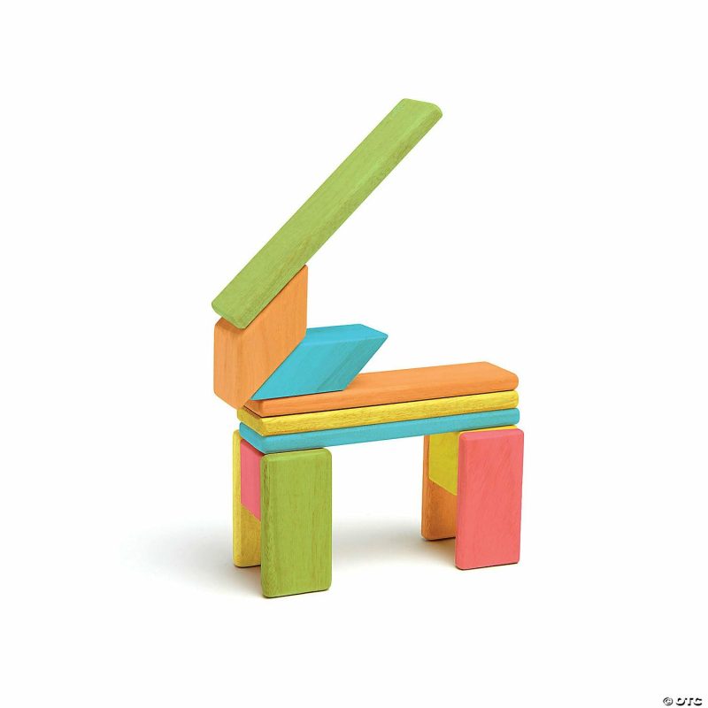 Architectural Toys | Tegu Magnetic Wooden Blocks, 14-Piece Set, Tints Architectural Toys Architectural Toys