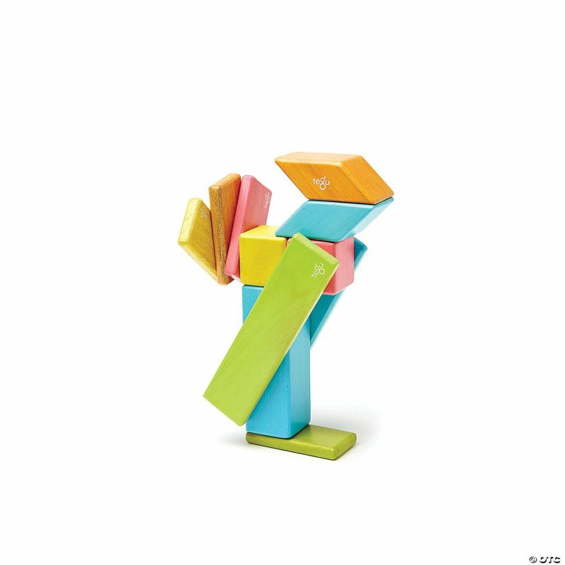 Architectural Toys | Tegu Magnetic Wooden Blocks, 14-Piece Set, Tints Architectural Toys Architectural Toys