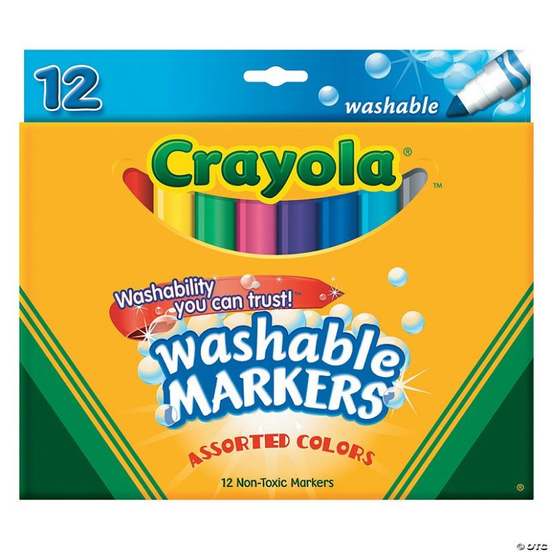 Art Supplies | 12-Color Bold Crayola® Cone Tip Washable Markers Art Supplies Art Supplies