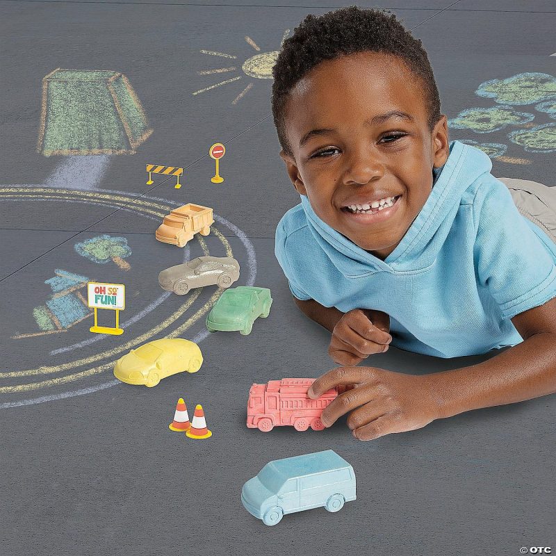 Art Supplies | Oh So Fun! Cars And Trucks Sidewalk Chalk Set Art Supplies Art Supplies