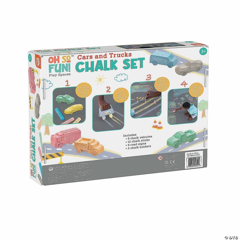 Art Supplies | Oh So Fun! Cars And Trucks Sidewalk Chalk Set Art Supplies Art Supplies