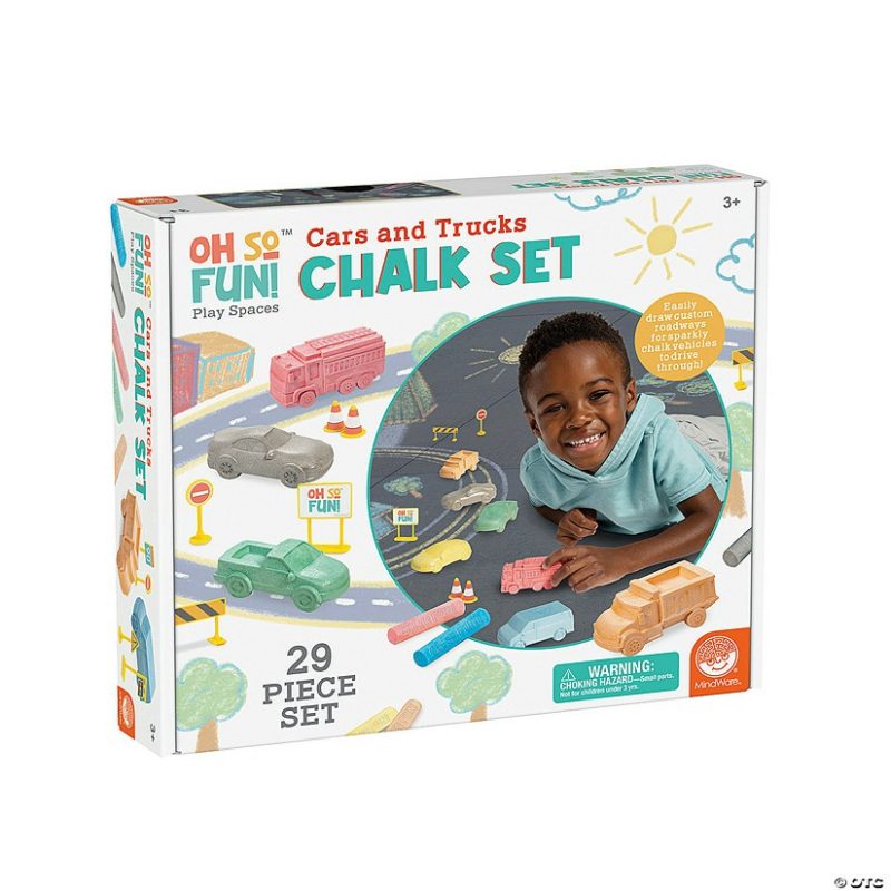 Art Supplies | Oh So Fun! Cars And Trucks Sidewalk Chalk Set Art Supplies Art Supplies