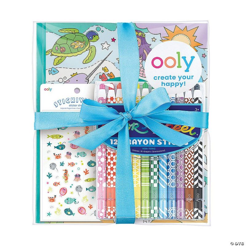 Art Supplies | Outrageous Ocean Appeel Coloring & Sticker Gift Pack Creative Activities Art Supplies