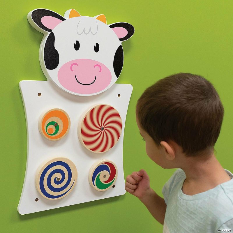 Baby Toys & Games | Learning Advantage Single Activity Wall Panel, Cow Baby Toys & Games Baby Toys & Games