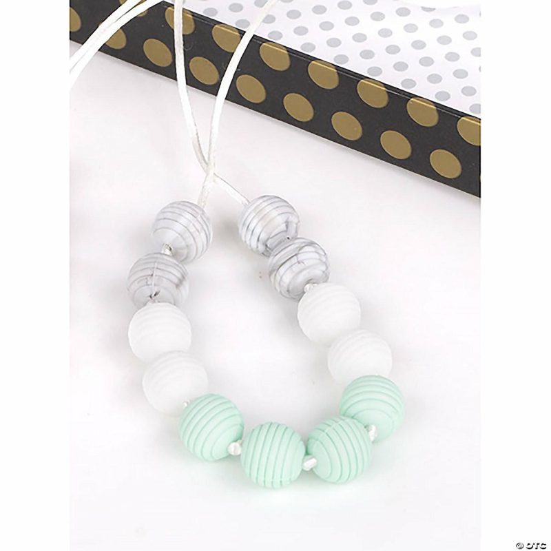 Baby Toys & Games | Silicone Ripple Bead Teething Necklace Early Learning Baby Toys & Games