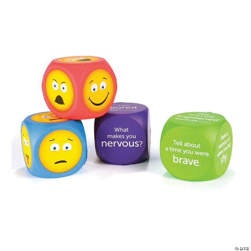 Baby Toys & Games | Soft Foam Emoji Cubes: 4 Per Pack, Set Of 2 Packs Baby Toys & Games Baby Toys & Games