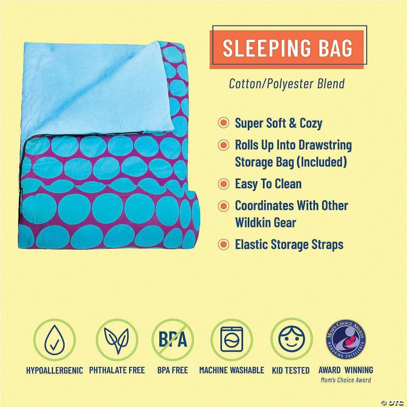 Bedding & Blankets | Wildkin Big Dot Aqua Original Sleeping Bag Bedding & Blankets Bedding & Blankets