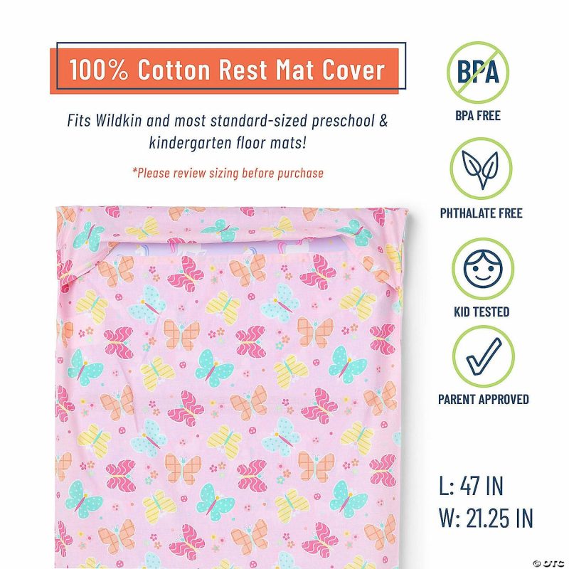 Bedding & Blankets | Wildkin Butterfly Garden Pink Rest Mat Cover Bedding & Blankets Bedding & Blankets