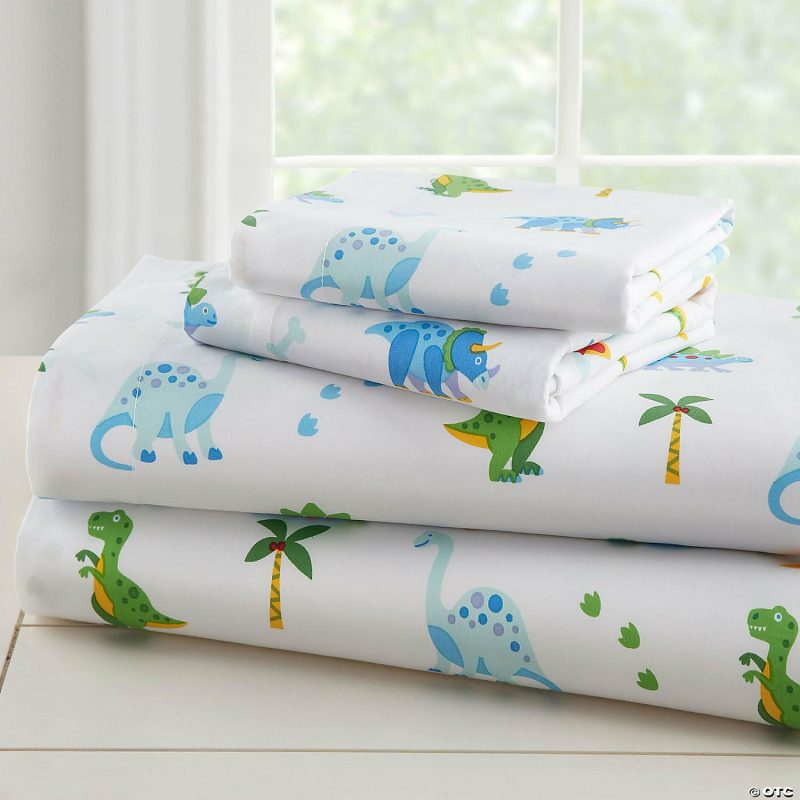 Bedding & Blankets | Wildkin Dinosaur Land 100% Organic Cotton Flannel Sheet Set – Toddler Bedding & Blankets Bedding & Blankets