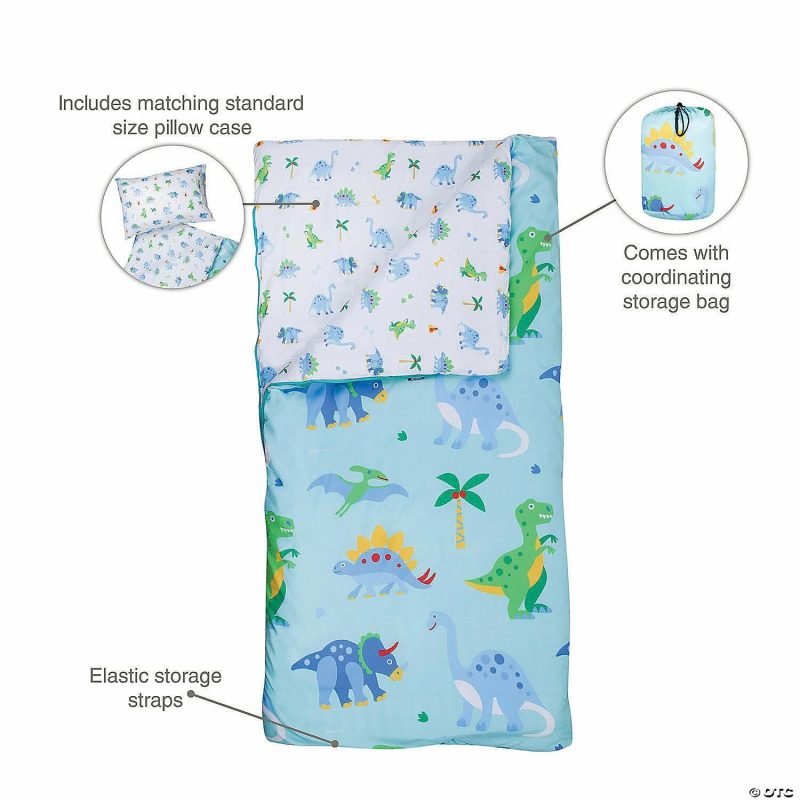 Bedding & Blankets | Wildkin Dinosaur Land Microfiber Sleeping Bag With Pillowcase Bedding & Blankets Bedding & Blankets