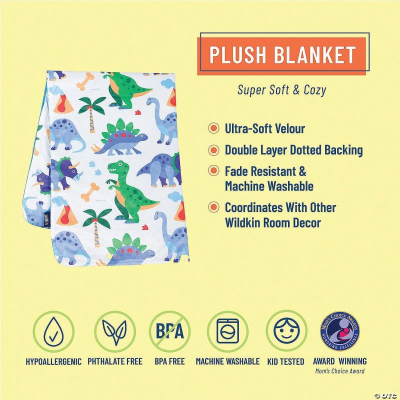 Bedding & Blankets | Wildkin – Dinosaur Land Plush Blanket Bedding & Blankets Bedding & Blankets