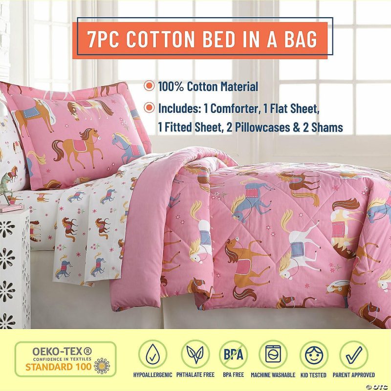 Bedding & Blankets | Wildkin Horses 7 Pc Cotton Bed In A Bag – Full Bedding & Blankets Bedding & Blankets