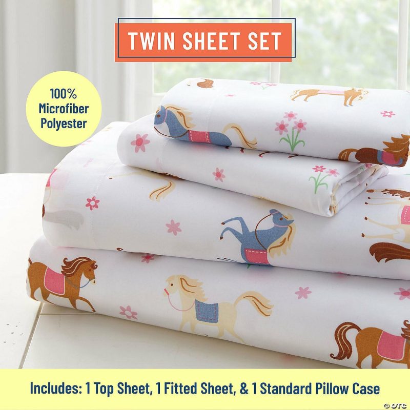 Bedding & Blankets | Wildkin Horses Microfiber Sheet Set – Twin Bedding & Blankets Bedding & Blankets