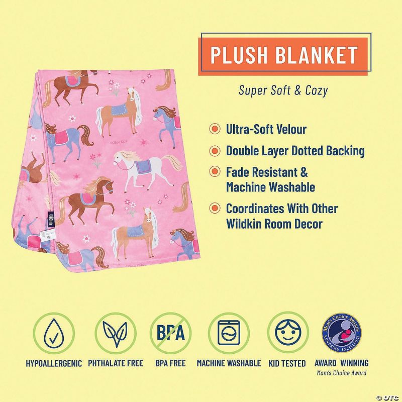 Bedding & Blankets | Wildkin – Horses Plush Blanket Bedding & Blankets Bedding & Blankets