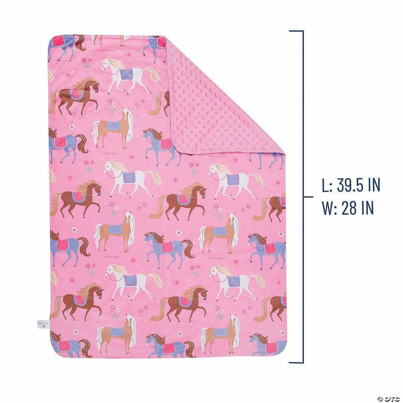 Bedding & Blankets | Wildkin – Horses Plush Blanket Bedding & Blankets Bedding & Blankets