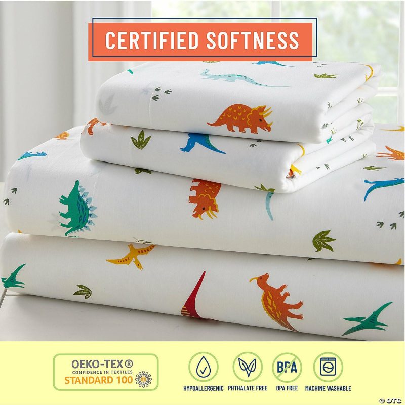 Bedding & Blankets | Wildkin Jurassic Dinosaurs 100% Cotton Flannel Fitted Crib Sheet Bedding & Blankets Bedding & Blankets