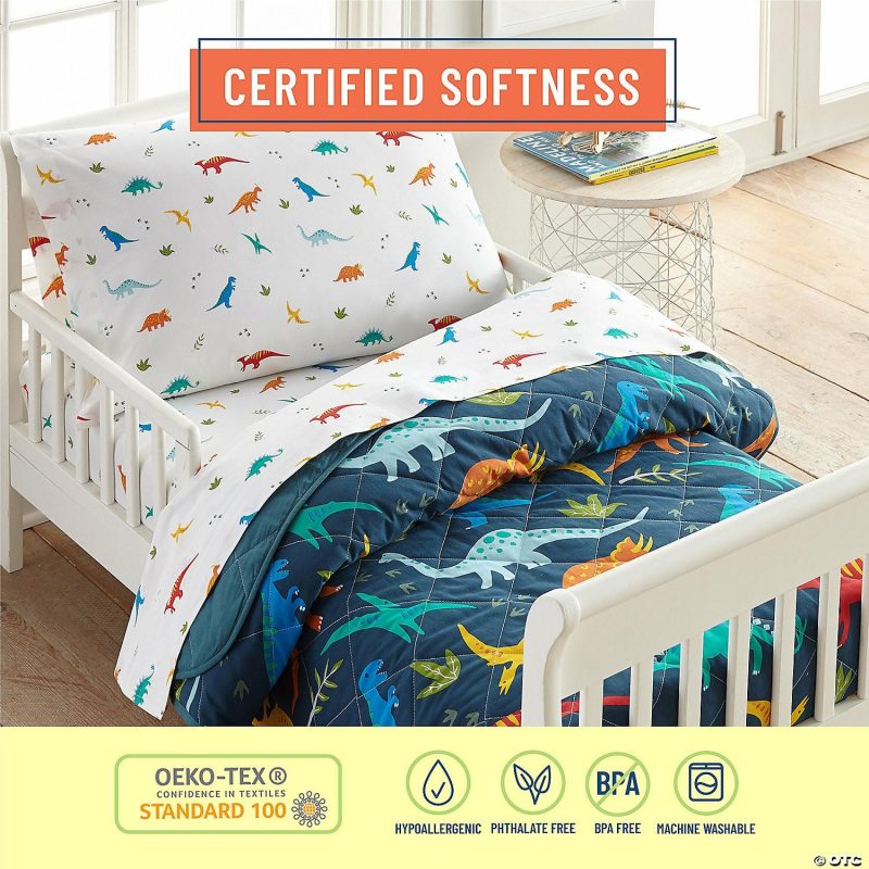 Bedding & Blankets | Wildkin Jurassic Dinosaurs 100% Cotton Flannel Sheet Set – Toddler Bedding & Blankets Bedding & Blankets