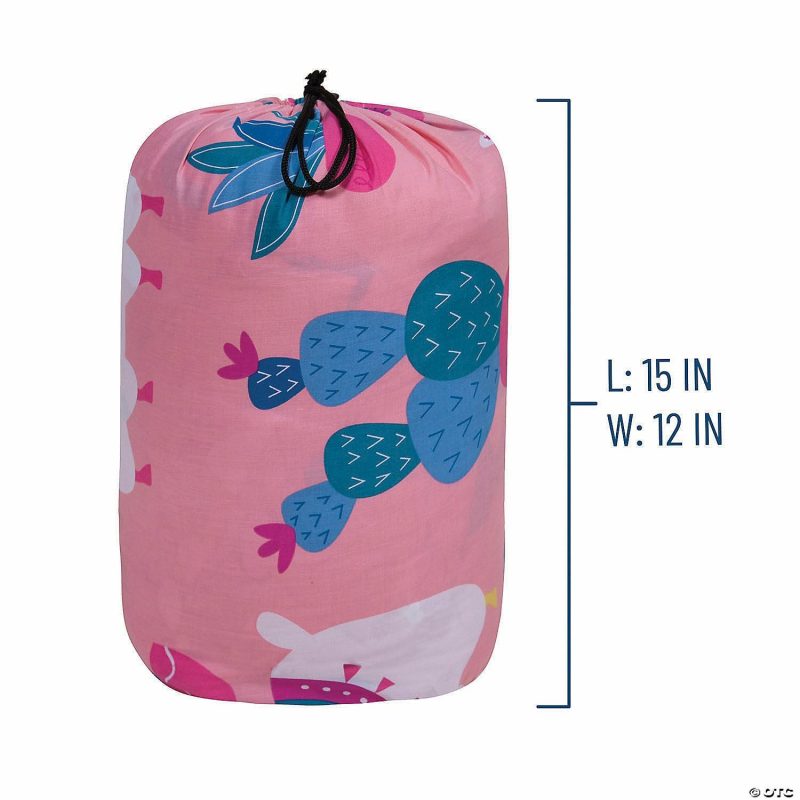 Bedding & Blankets | Wildkin Llamas And Cactus Pink Original Sleeping Bag Bedding & Blankets Bedding & Blankets