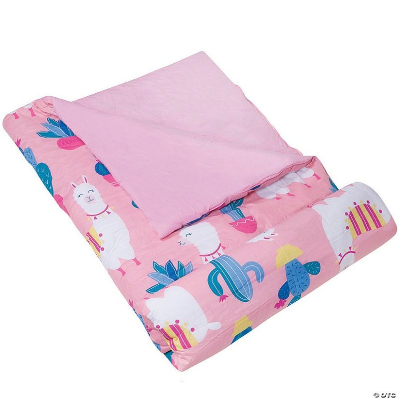 Bedding & Blankets | Wildkin Llamas And Cactus Pink Original Sleeping Bag Bedding & Blankets Bedding & Blankets