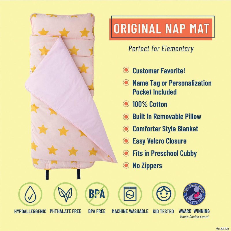 Bedding & Blankets | Wildkin: Pink And Gold Stars Original Nap Mat Bedding & Blankets Bedding & Blankets