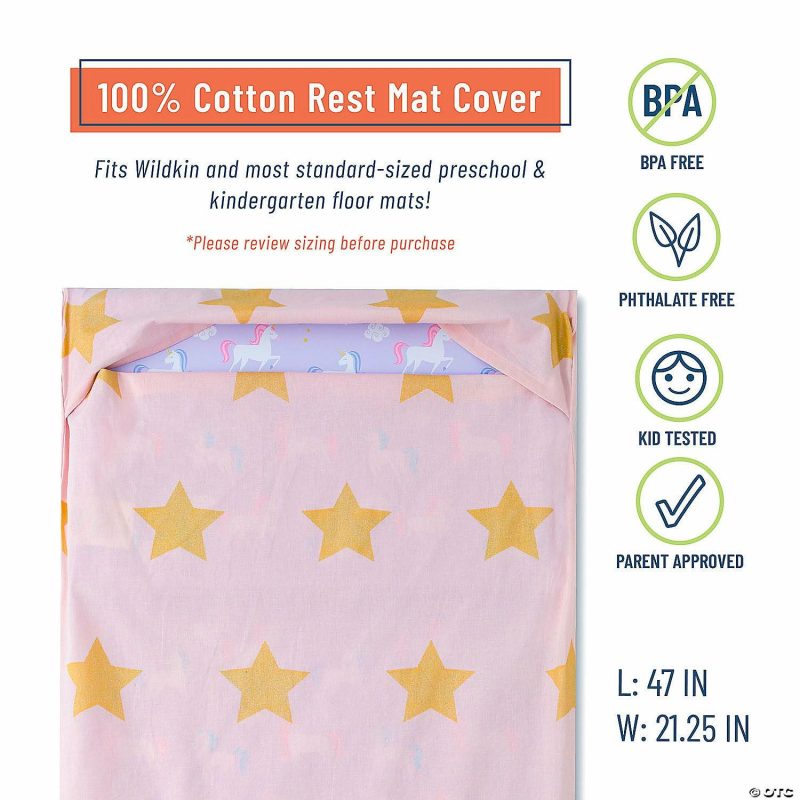 Bedding & Blankets | Wildkin Pink And Gold Stars Rest Mat Cover Bedding & Blankets Bedding & Blankets