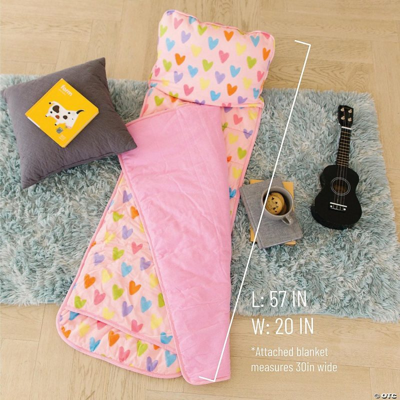 Bedding & Blankets | Wildkin – Pink Hearts Plush Nap Mat Bedding & Blankets Bedding & Blankets