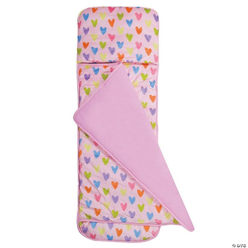 Bedding & Blankets | Wildkin – Pink Hearts Plush Nap Mat Bedding & Blankets Bedding & Blankets