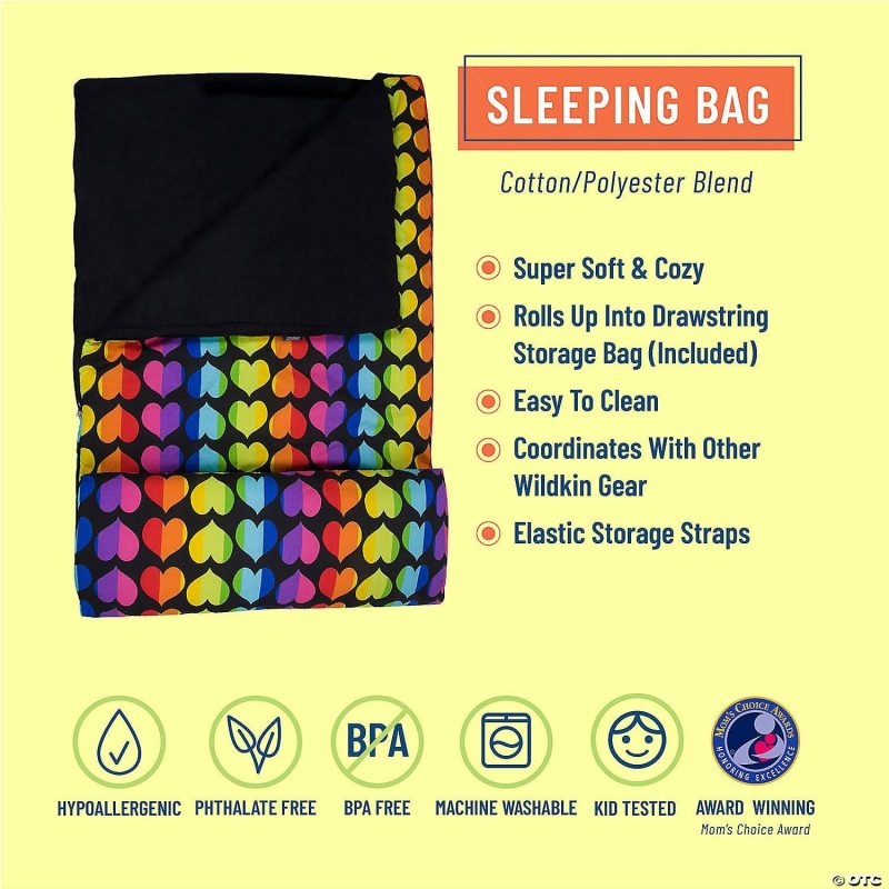 Bedding & Blankets | Wildkin Rainbow Hearts Original Sleeping Bag Bedding & Blankets Bedding & Blankets