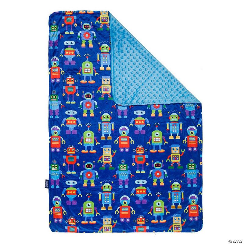 Bedding & Blankets | Wildkin Robots Plush Baby Blanket Bedding & Blankets Bedding & Blankets