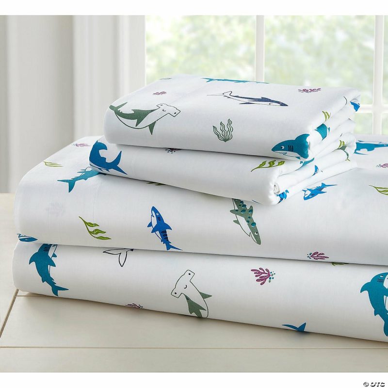 Bedding & Blankets | Wildkin Shark Attack 4 Pc Cotton Bed In A Bag – Toddler Bedding & Blankets Bedding & Blankets