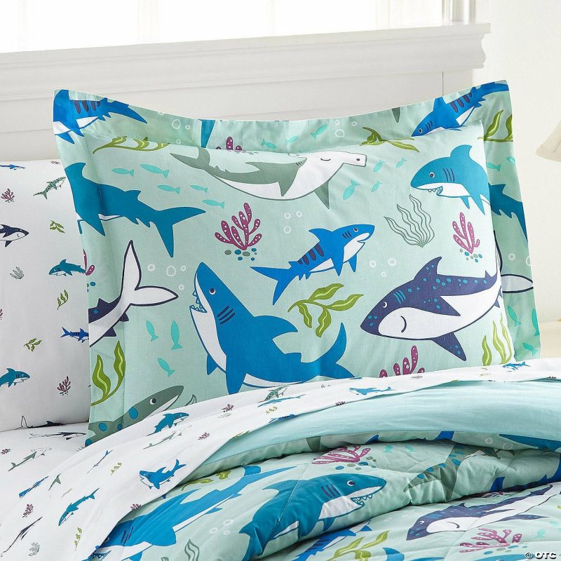 Bedding & Blankets | Wildkin Shark Attack 5 Pc 100% Cotton Bed In A Bag – Twin Bedding & Blankets Bedding & Blankets