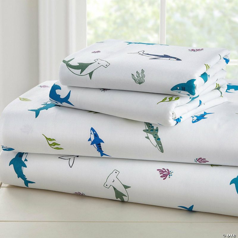 Bedding & Blankets | Wildkin Shark Attack 5 Pc 100% Cotton Bed In A Bag – Twin Bedding & Blankets Bedding & Blankets