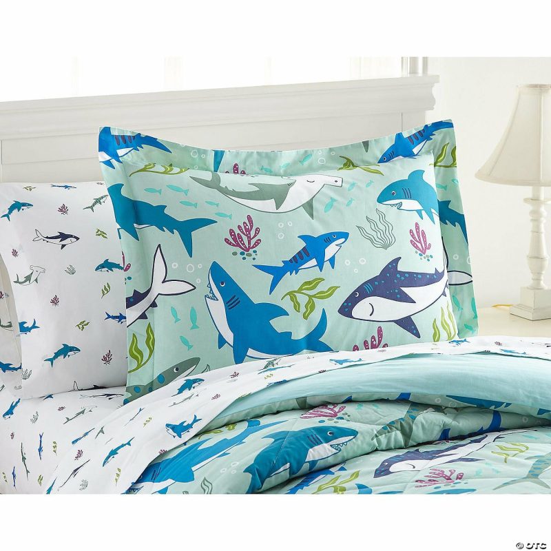 Bedding & Blankets | Wildkin Shark Attack 7 Pc Cotton Bed In A Bag – Full Bedding & Blankets Bedding & Blankets