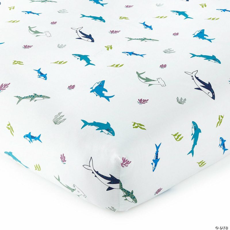 Bedding & Blankets | Wildkin Shark Attack Super Soft 100% Cotton Sheet Set – Toddler Bedding & Blankets Bedding & Blankets