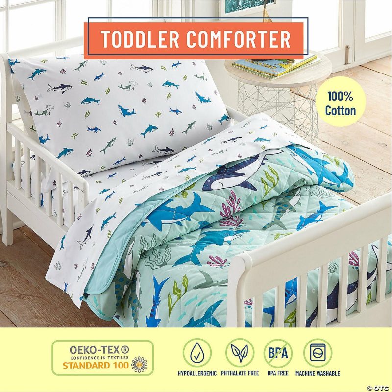 Bedding & Blankets | Wildkin Shark Attack Toddler Comforter Bedding & Blankets Bedding & Blankets