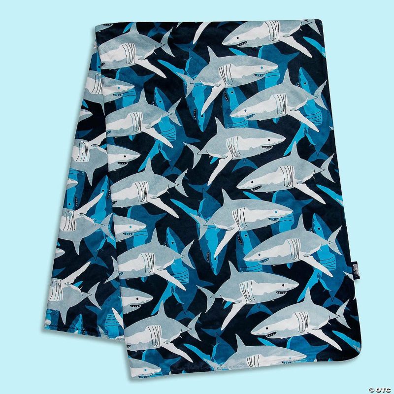 Bedding & Blankets | Wildkin Sharks Plush Throw Blanket Bedding & Blankets Bedding & Blankets