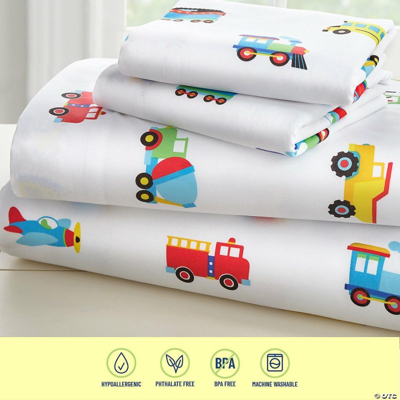 Bedding & Blankets | Wildkin Trains, Planes And Trucks Microfiber Fitted Crib Sheet Bedding & Blankets Bedding & Blankets