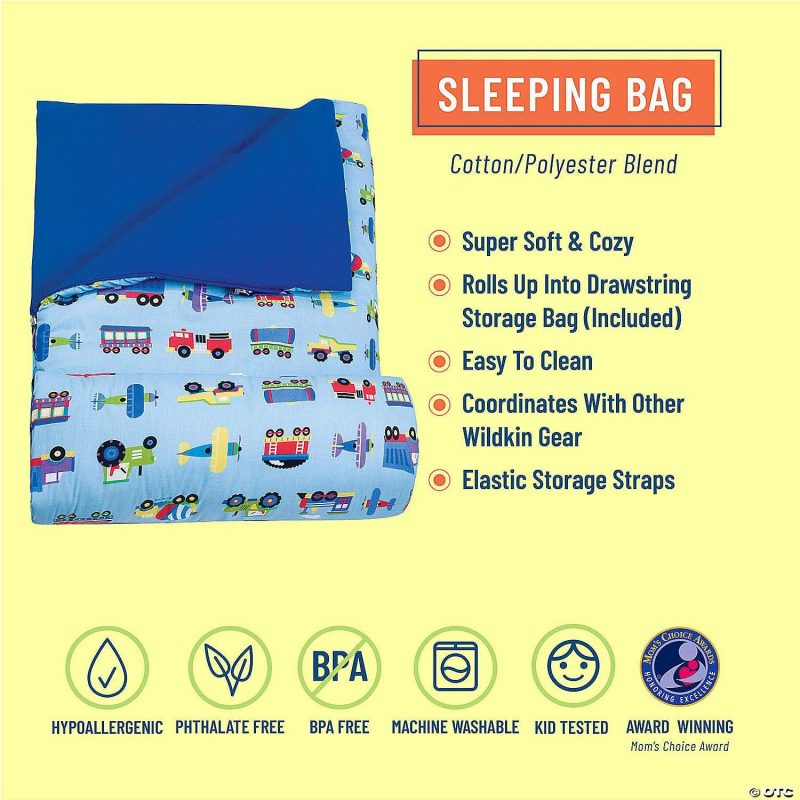 Bedding & Blankets | Wildkin Trains, Planes And Trucks Original Sleeping Bag Bedding & Blankets Bedding & Blankets