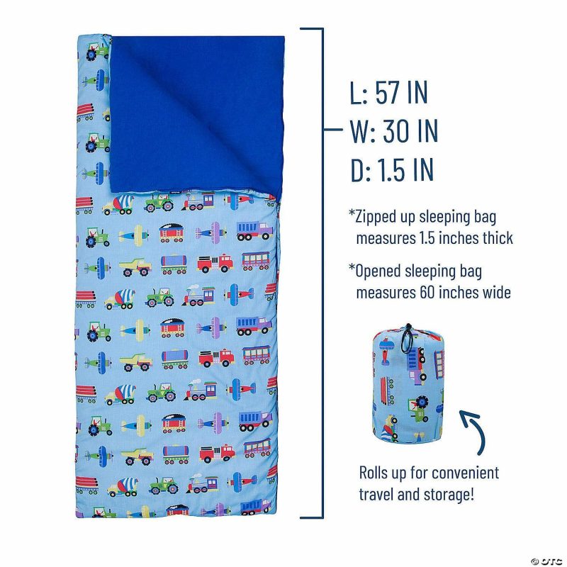 Bedding & Blankets | Wildkin Trains, Planes And Trucks Original Sleeping Bag Bedding & Blankets Bedding & Blankets