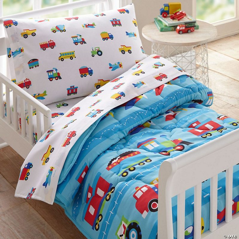 Bedding & Blankets | Wildkin Trains, Planes & Trucks 4 Pc Microfiber Bed In A Bag – Toddler Bedding & Blankets Bedding & Blankets