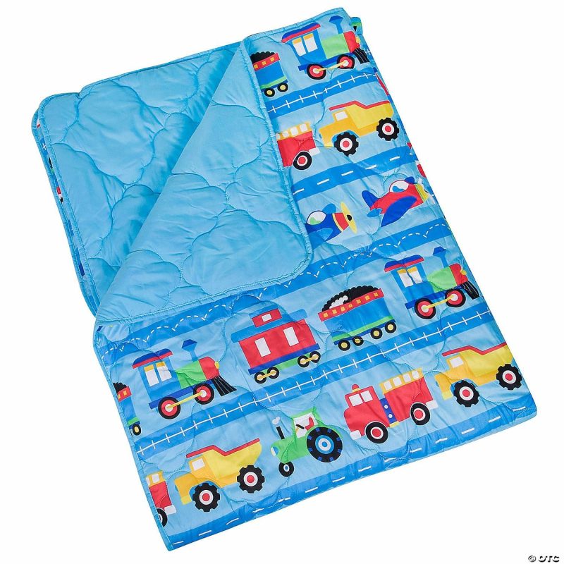 Bedding & Blankets | Wildkin Trains, Planes & Trucks 7 Pc Microfiber Bed In A Bag – Full Bedding & Blankets Bedding & Blankets