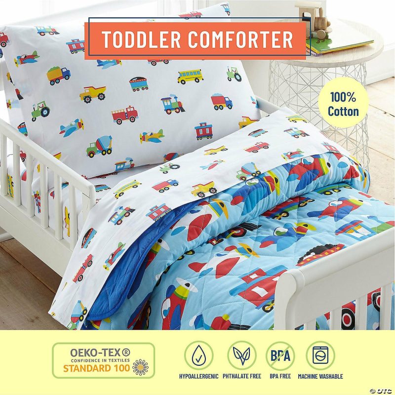 Bedding & Blankets | Wildkin Trains, Planes & Trucks Cotton Comforter – Toddler Bedding & Blankets Bedding & Blankets