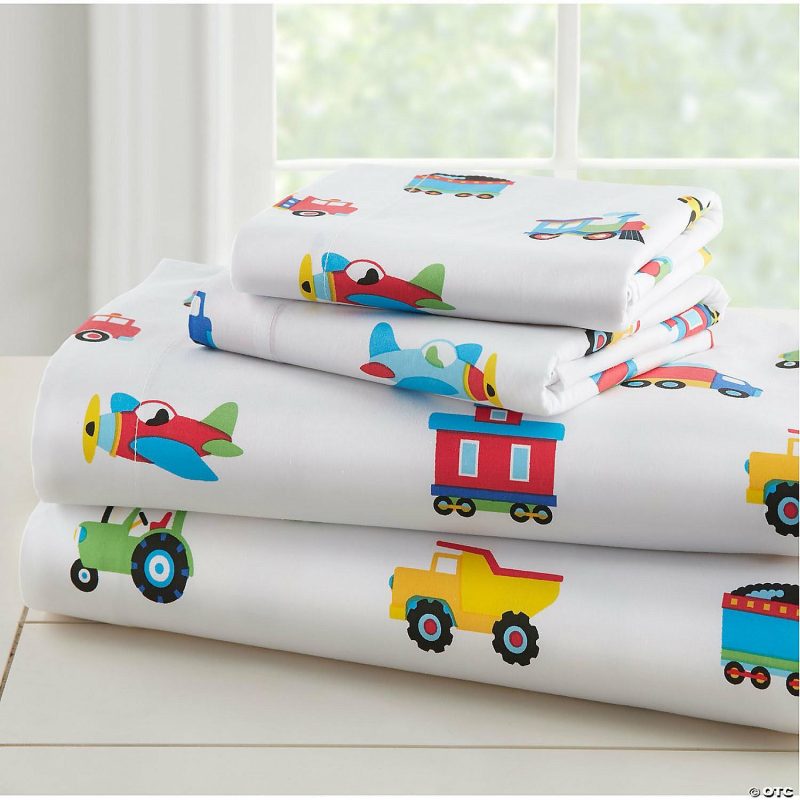 Bedding & Blankets | Wildkin Trains, Planes & Trucks Super Soft 100% Cotton Sheet Set – Toddler Bedding & Blankets Bedding & Blankets