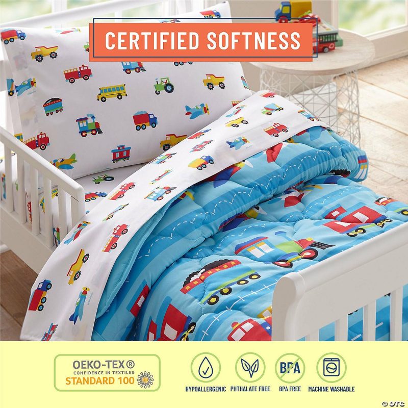 Bedding & Blankets | Wildkin Trains, Planes & Trucks Super Soft 100% Cotton Sheet Set – Toddler Bedding & Blankets Bedding & Blankets