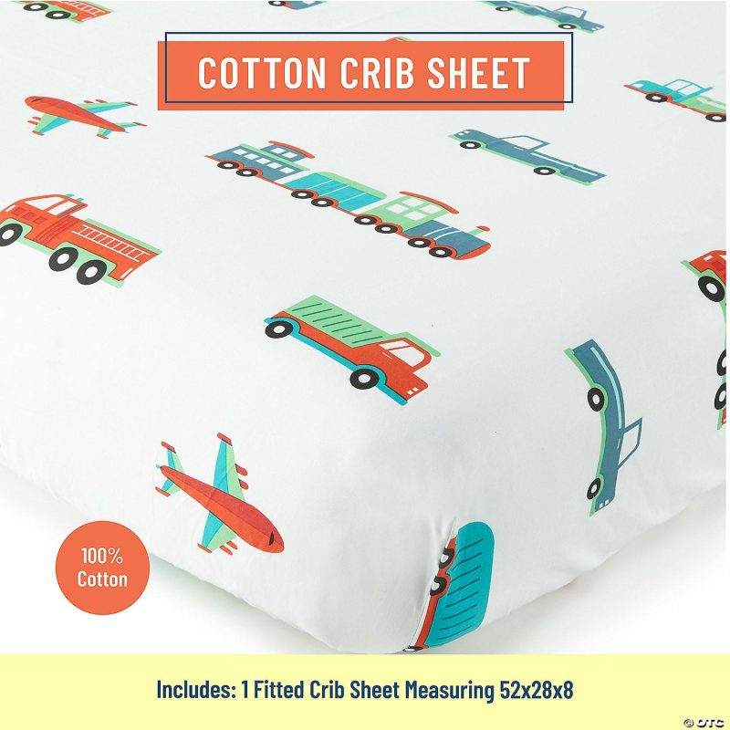 Bedding & Blankets | Wildkin Transportation 100% Cotton Fitted Crib Sheet Bedding & Blankets Bedding & Blankets