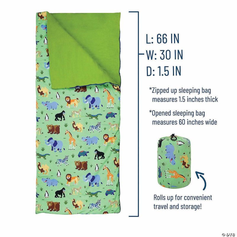 Bedding & Blankets | Wildkin Wild Animals Original Sleeping Bag Bedding & Blankets Bedding & Blankets