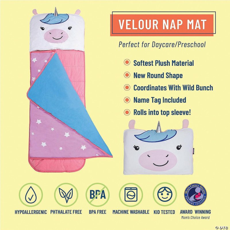 Bedding & Blankets | Wildkin – Wild Bunch Unicorn Plush Nap Mat Bedding & Blankets Bedding & Blankets