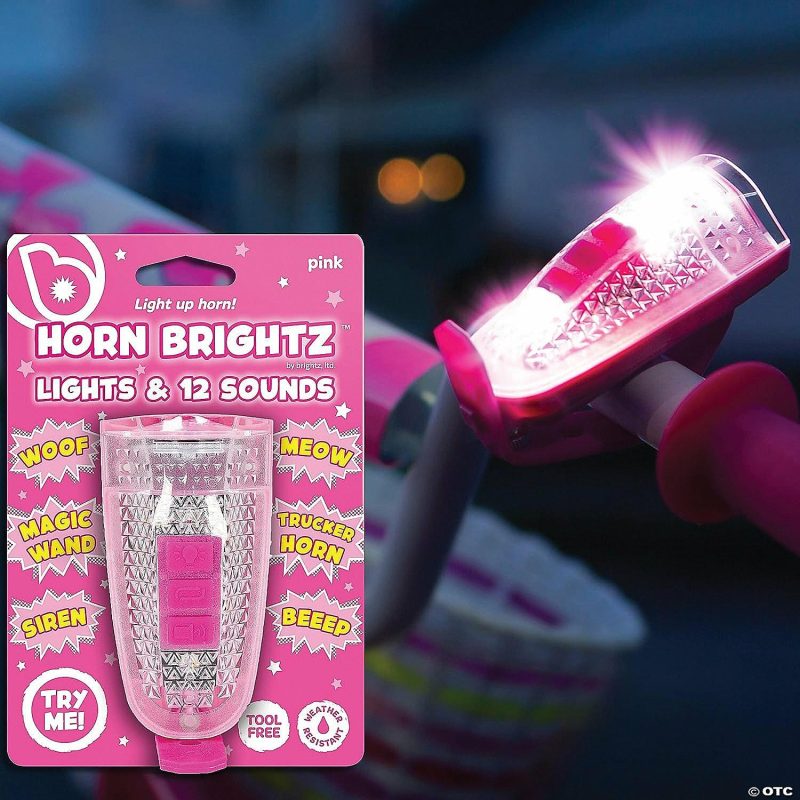 Bikes And Ride-Ons | Horn Brightz Bike Lights & Multi-Sound Horn: Pink Active Play Bikes And Ride-Ons