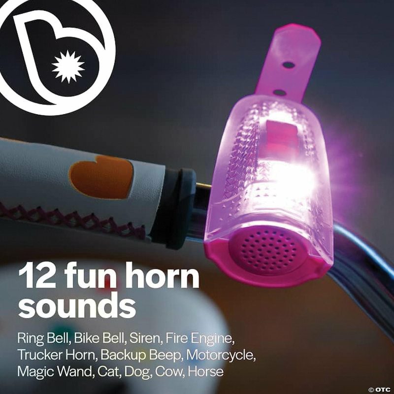 Bikes And Ride-Ons | Horn Brightz Bike Lights & Multi-Sound Horn: Pink Active Play Bikes And Ride-Ons